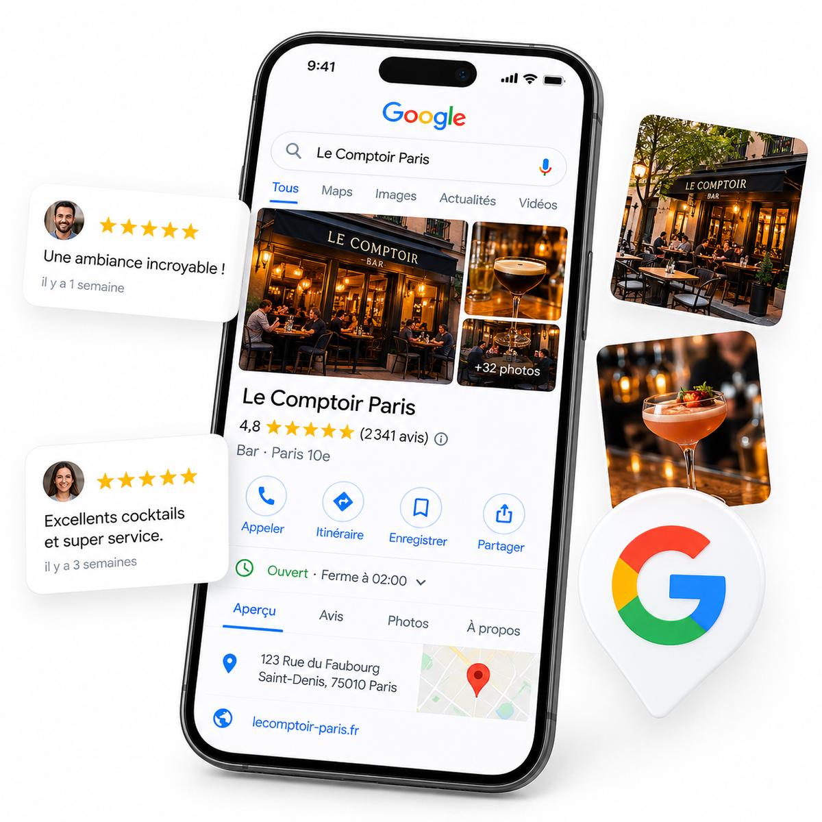 Présence Google de votre entreprise